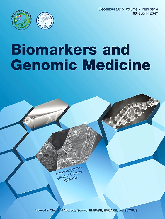 Go to journal home page - Biomarkers and Genomic Medicine